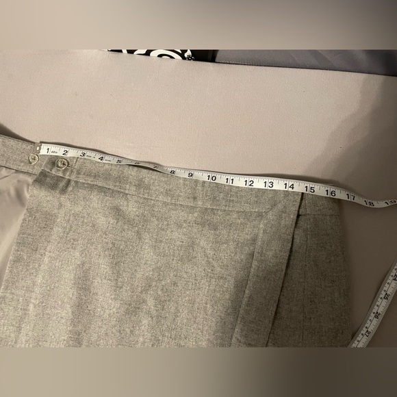 Grey wool blend skirt - Picture 9 of 9